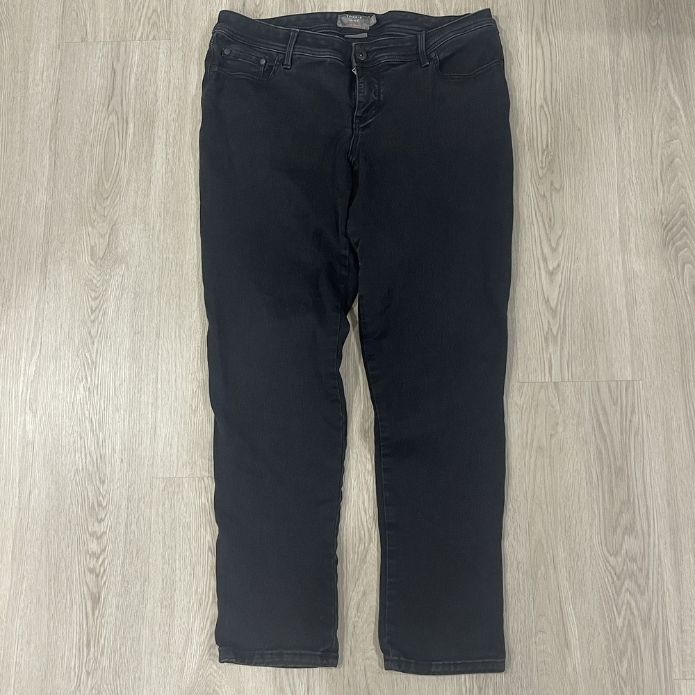 Torrid Luxe Skinny Sateen Stretch Black Jeans Women's 16T High Rise